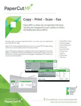 Papercut, Mf, Ecoprintq, MBM Business Systems